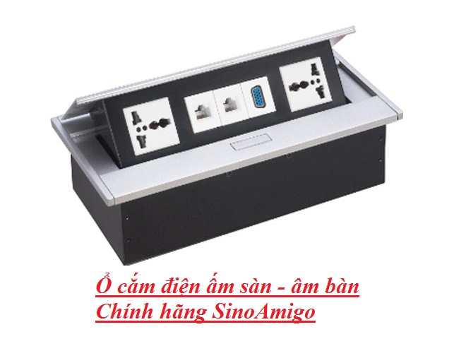 Ổ cắm điện aam sàn, âm bàn chính hãng Sino Amigo