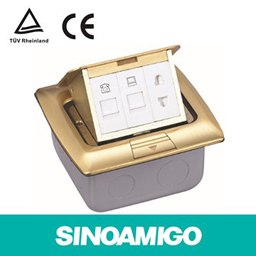 Ổ cắm điện sino âm sàn SPU-18B|Thiết bị điện âm sàn SPU-18B sinoamigo