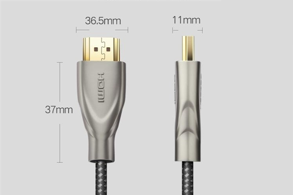 Cáp HDMI 2.0 Carbon 10m hỗ trợ 4K@60MHz Ugreen 50112 mạ vàng cao cấp