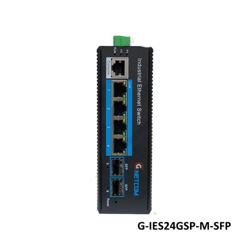 Switch POE quản lý công nghiệp GNETCOM G-IES24GSP-M-SFP