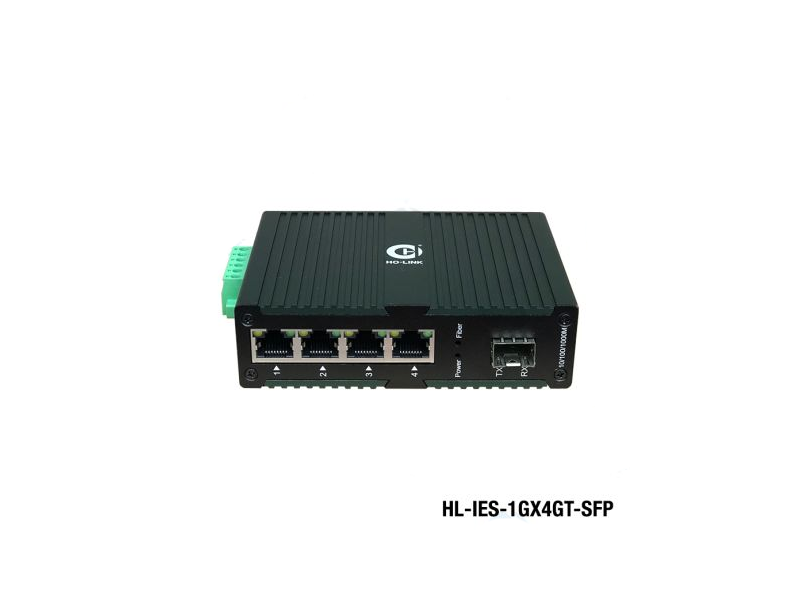 Switch quang công nghiệp HO-LINK HL-IES-1GX4GT-SFP