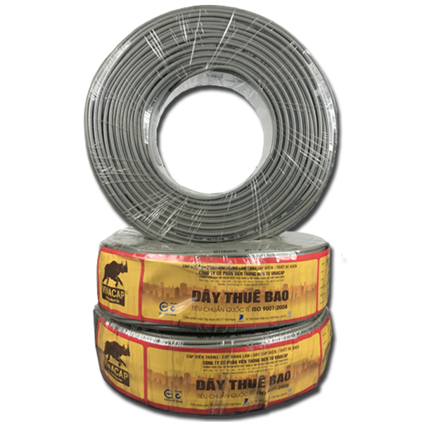 Cáp điện thoại 02 đôi vina cable