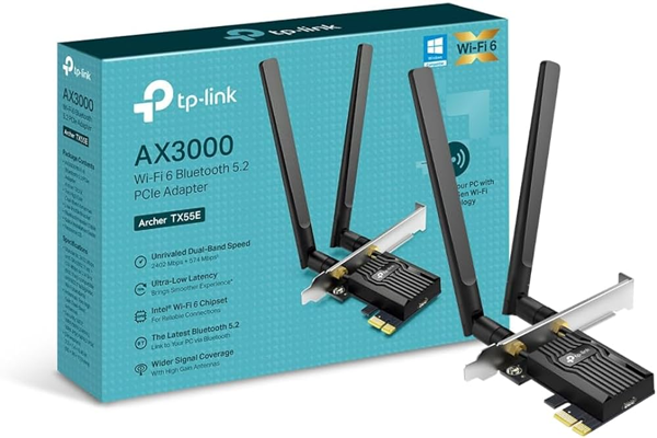 Card mạng wifi TP-Link Archer AX3000 TX55E chuẩn wifi 6
