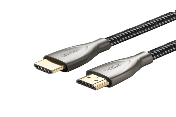 Cáp HDMI 2.0 Carbon 5m chuẩn 4K@60MHz Ugreen 50110 mạ vàng cao cấp