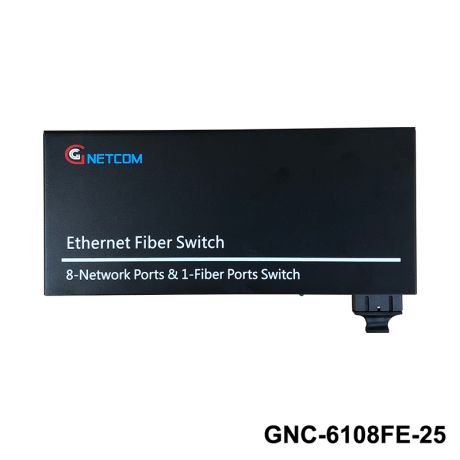 Bộ chuyển đổi quang điện POE GNETCOM GNC-6108FE-25