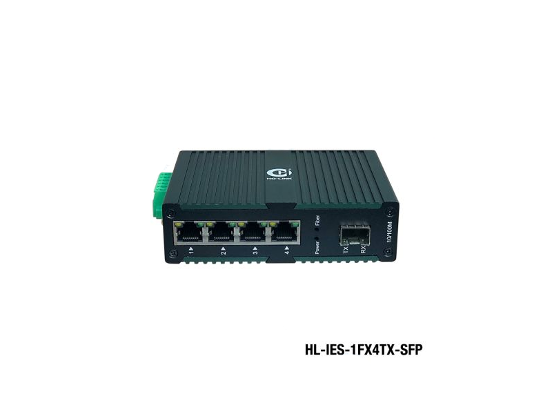 Switch quang công nghiệp HO-LINK HL-IES-1FX4TX-SFP