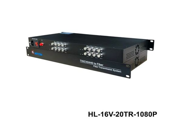 Chuyển đổi Quang Video 16 kênh GNETCOM HL-16V-20T/R-1080P