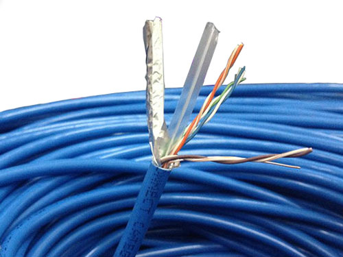 Dây Cáp Mạng ADB Cat5E SFTP 305M ( Xanh ) Bọc Bạc