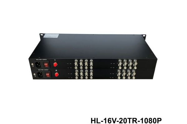 Chuyển đổi Quang Video 16 kênh GNETCOM HL-16V-20T/R-1080P