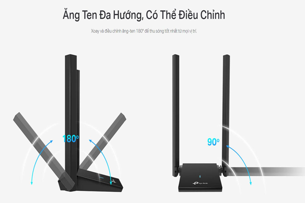 Bộ Chuyển Đổi USB Wi-Fi Ăng Ten Kép AX1800 Archer TX20U Plus