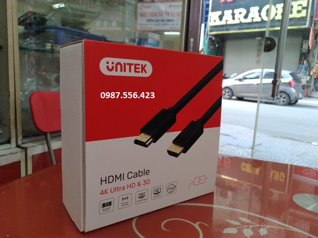 Cáp HDMI 10M Unitek 1.4  Y-C142 Chính hãng