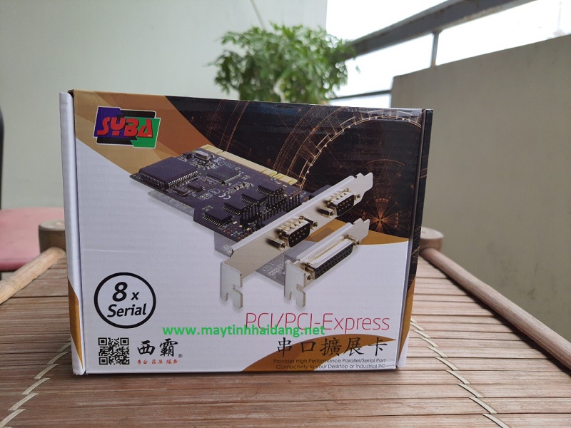 Card PCI-E  to 8 cổng RS232 SYBA FG-EMT09A-1-BC01