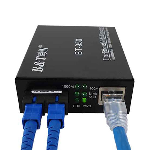 Bộ chuyển đổi Quang-Điện Media Converter Unmanaged Fiber Switch BTON BT-914SM-20
