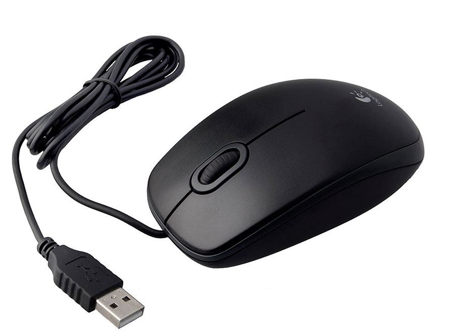 Chuột quang có dây Logitech B100 chính hãng