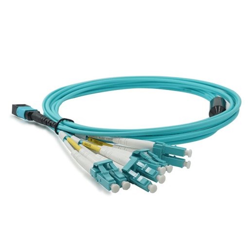Dây Nhảy Quang MPO/MTP-LC 8 Sợi OM3 - Hiệu Suất Cao, Chuẩn MTP/MPO-LC, Truyền Tín Hiệu Ổn Định