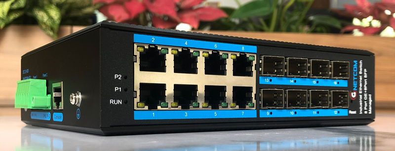 G-IES88GS-M-SFP switch quang POE quản lý công nghiệp GNETCOM