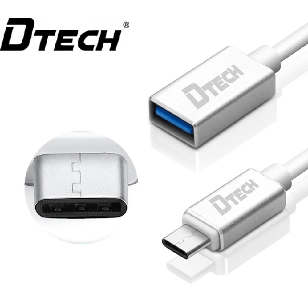 OTG TYPE-C sang USB 3.0 chính hãng DTECH DT-T0006 dùng cho Macbook