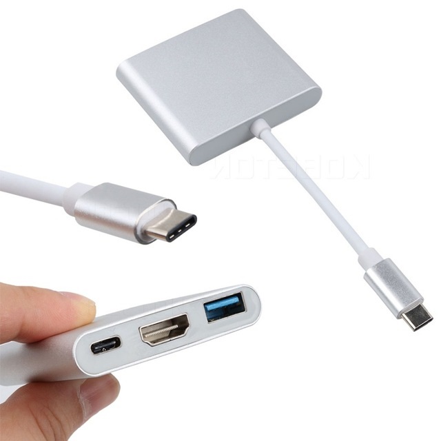 Cáp chuyển đổi USB  Type-C sang HDMI Usb 3.0 Type-C cho Macbook và Điện thoại