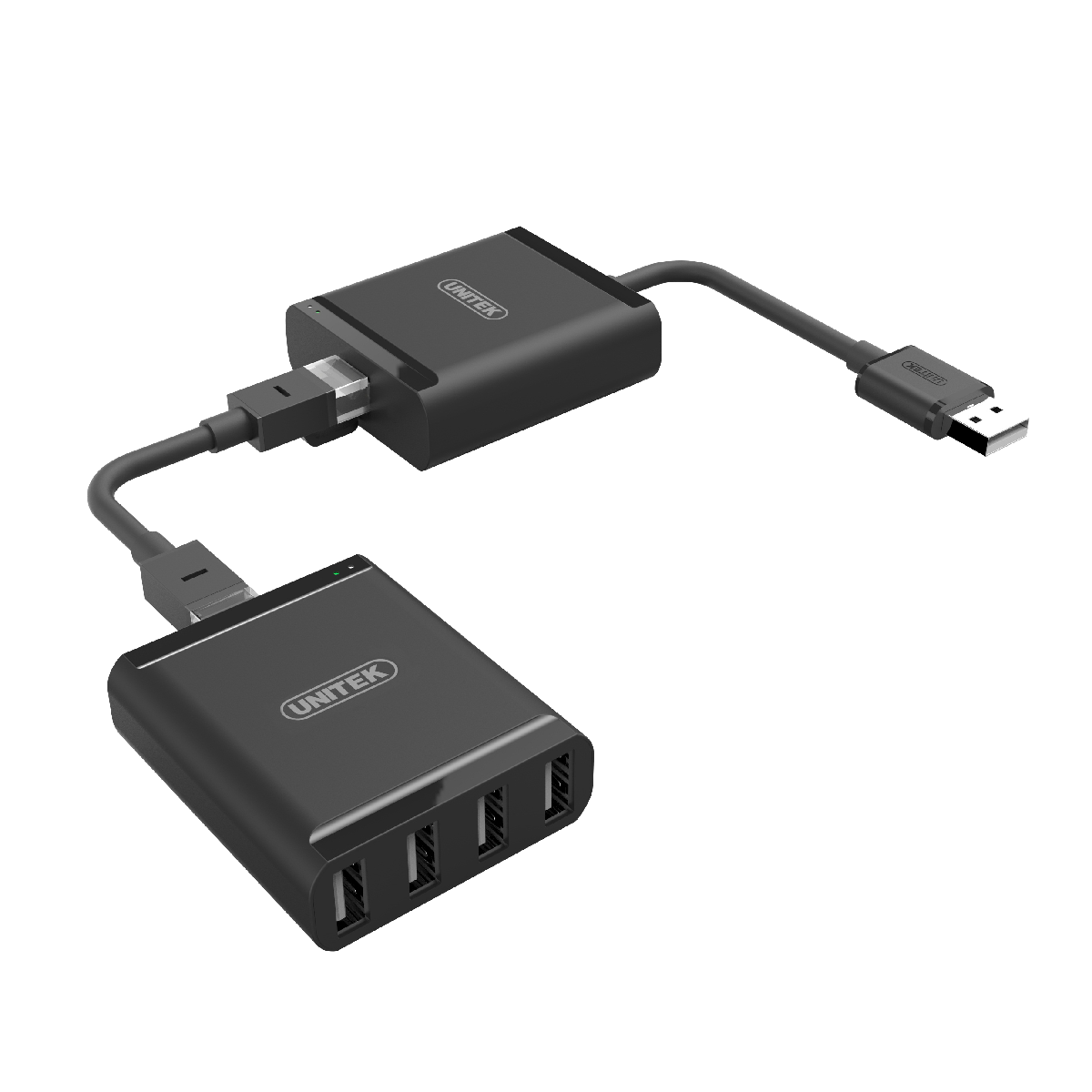 Mở rộng 4 cổng Usb 2.0 Y-2516 qua cáp mạng RJ45 kéo dài 60M Unitek chính hãng