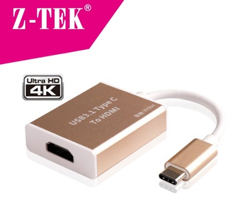 Cáp USB 3.1 Type C sang HDMI Ztek ZY-230 chính hãng