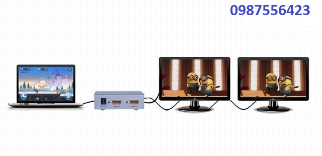 BỘ CHIA HDMI 1 RA 2 CHÍNH HÃNG DTECH DT-7006