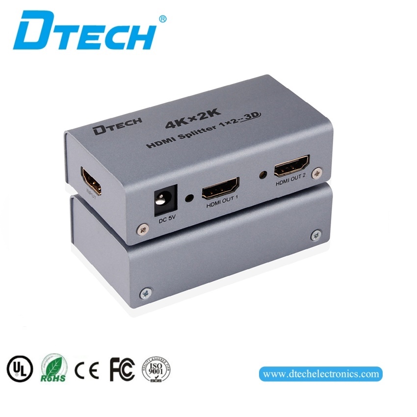 Bộ chia HDMI 1 ra 4 DT-7006 chính hãng DTECH giá rẻ hỗ trợ 2K-4k