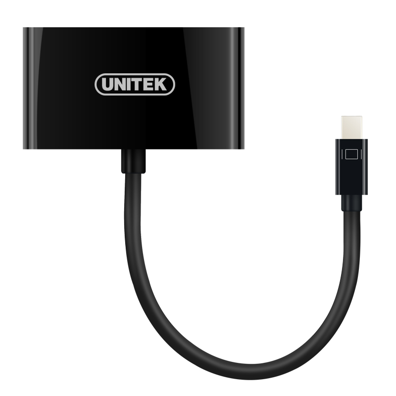 Cáp chuyển Mini DisplayPort ra VGA + HDMI Unitek Y-6328BK|Unitek chính hãng Y-6328BK