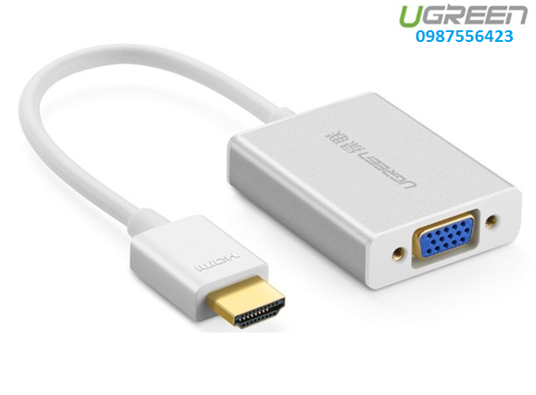 Cáp chuyển đổi HDMI to VGA có Audio Ugreen 40212