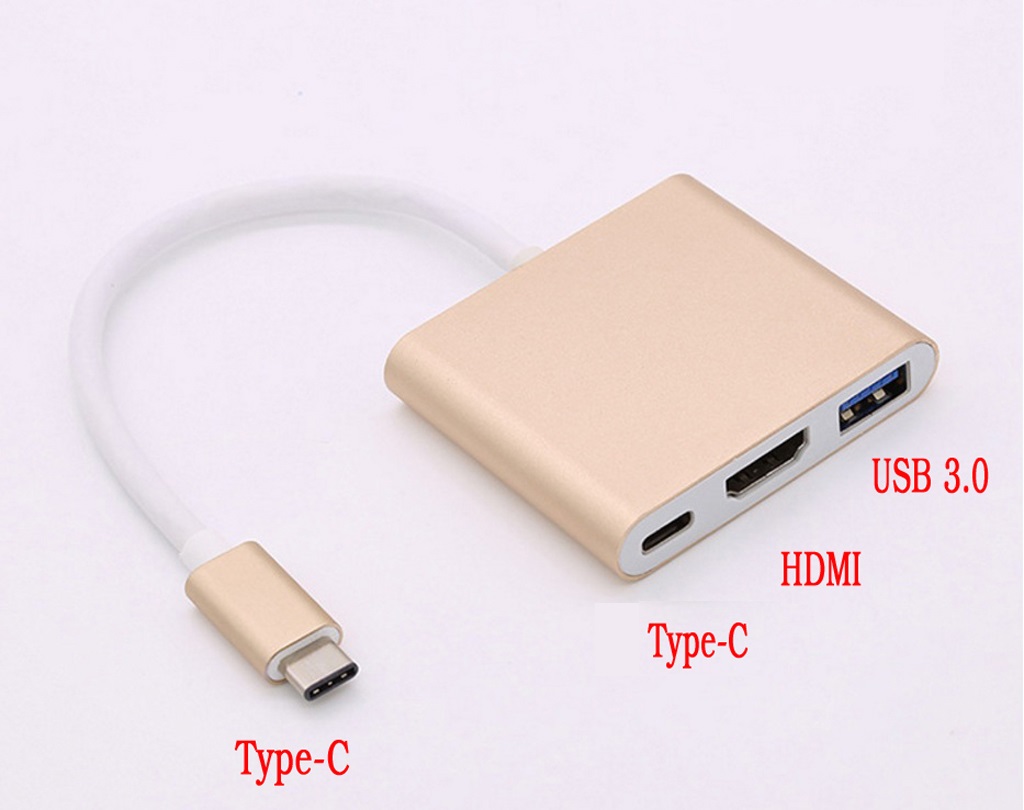 Cáp chuyển đổi USB  Type-C sang HDMI Usb 3.0 Type-C cho Macbook và Điện thoại