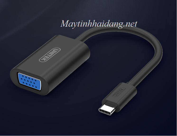 CÁP TYPE-C to VGA chính hãng UNITEK (Y-6318BK)| USB Type-C Unitek