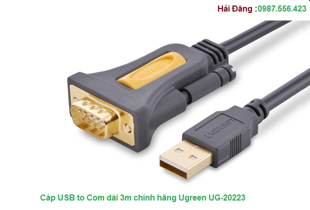 Cáp Chuyển đổi USB To RS232  Dài 3m Ugreen 20223