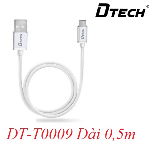 Cáp USB sang TYPE C chính hãng DTECH T0009 chất lượng cao