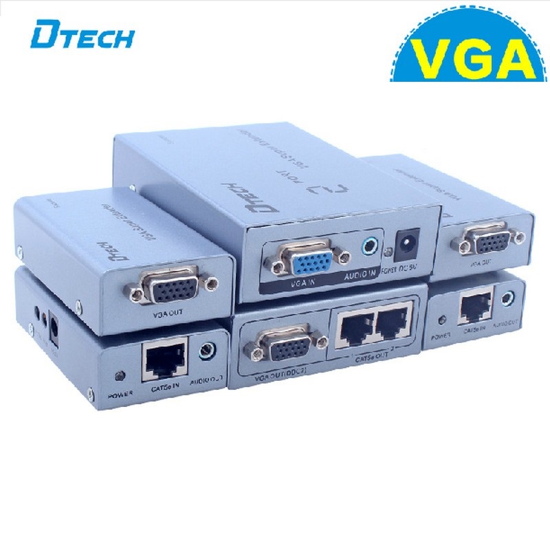 Bộ mở rộng tín hiệu VGA 300m 1 vào 2 ra DTECH 7035