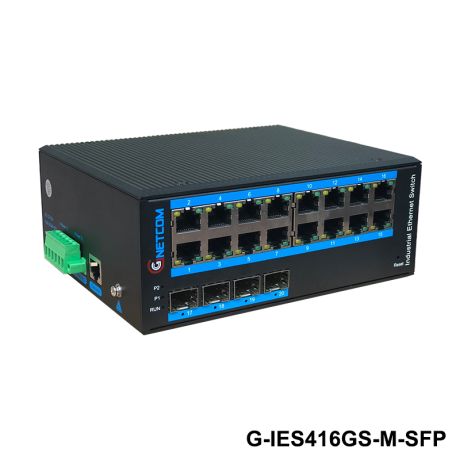 G-IES416GS-M-SFP switch công nghiệp GNETCOM 16 cổng POE gigabit