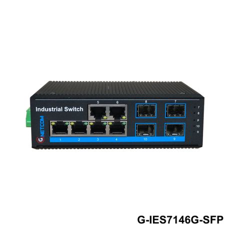 Switch POE công nghiệp GNETCOM G-IES7146G-SFP