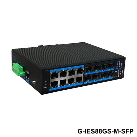 G-IES88GS-M-SFP switch quang POE quản lý công nghiệp GNETCOM