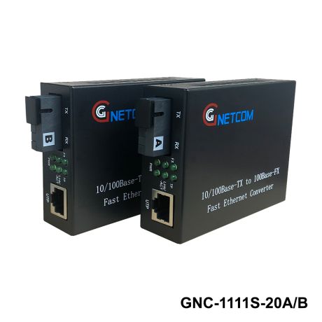 Converter chuyển đổi quang điện GNETCOM GNC-1111S-20A/B