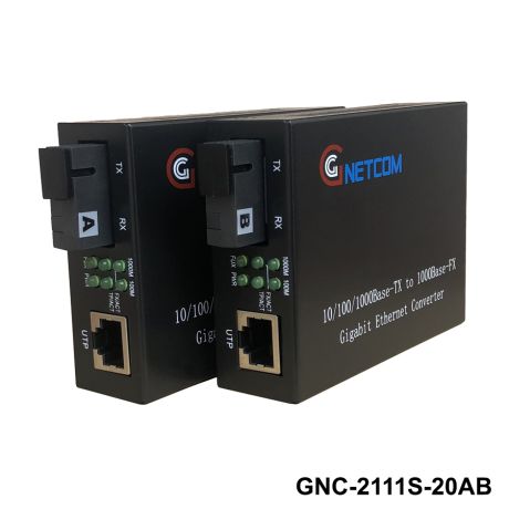 Converter quang điện Gnetcom 1 sợi GNC-2111S-20A/B