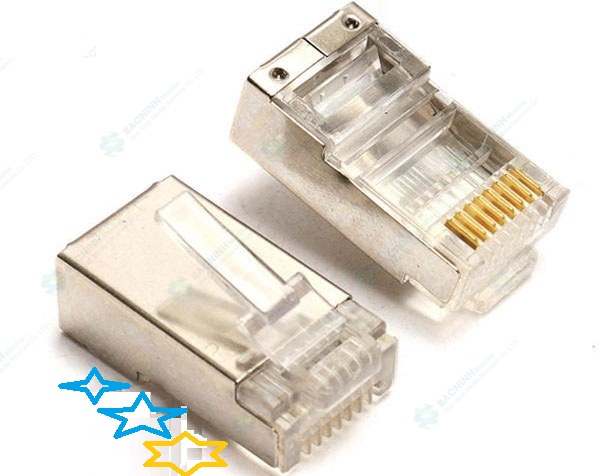Hạt mạng AMP cat6 01 mảnh bọc kim chống nhiễu