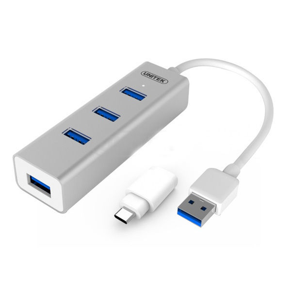  HUB USB TYPE-C Sang 4 Port USB 3.0 chính hãng UNITEK Y3082B cao cấp