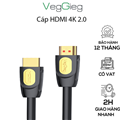 Cáp HDMI 2.0 chuẩn 4K/60hz V-H203 thương hiệu Veggieg