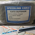 Cáp mạng speed link Cat5e UTP lõi Ourdoor lõi đồng có chống nhiễu dùng ngoài trời cuộn 305m