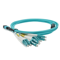 Dây Nhảy Quang MPO/MTP-LC 8 Sợi OM3 - Hiệu Suất Cao, Chuẩn MTP/MPO-LC, Truyền Tín Hiệu Ổn Định