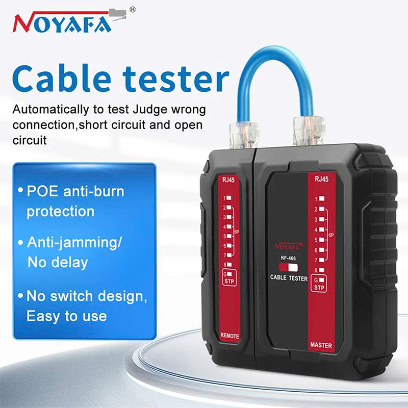 Máy test cáp mạng Noyafa NF-466 chống cháy PoE chính hãng