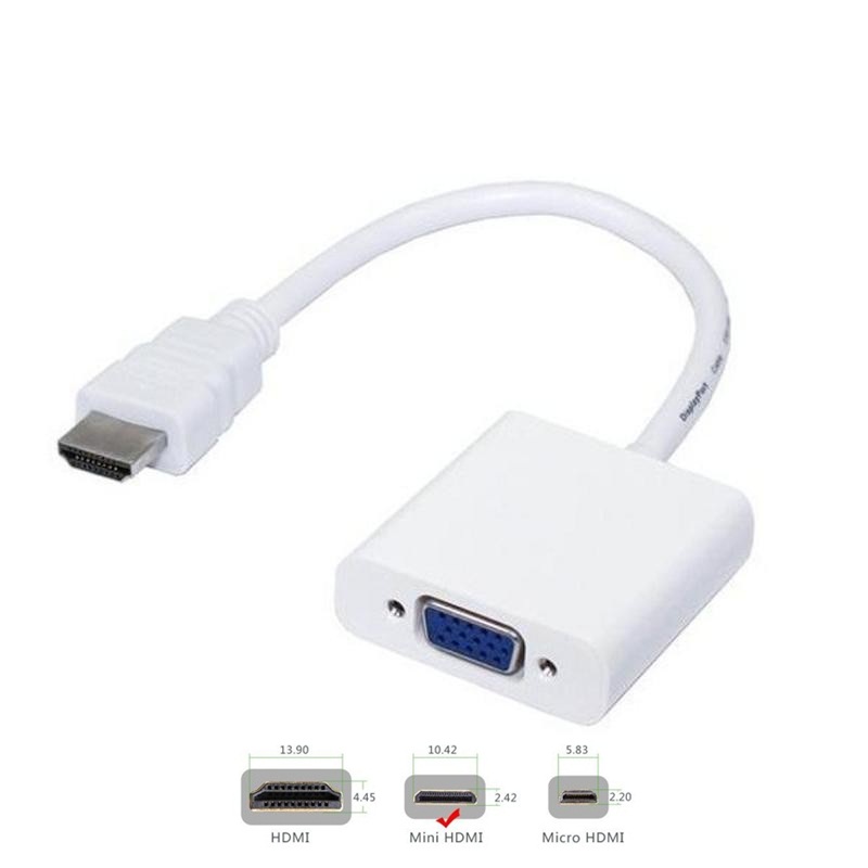 Cáp mini HDMI to VGA tốt giá rẻ