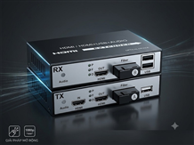 Bộ khuếch đại kéo dài tin hiệu HDMI KVM GF- HD1080P qua cáp quang có cổng USB  20Km