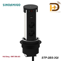 Bộ ổ điện âm bàn bếp cao cấp sinoamigo STP-2BS-3Q