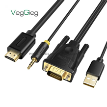 Cáp chuyển đổi VAG to HDTV có kèm audio V-Z206 Veggieg