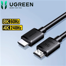 Cáp HDMI 2.1 Ugreen 45430 1M - Hỗ Trợ 8K@60Hz, HDR, eARC, Truyền Tín Hiệu 48Gbps Ổn Định, Cao Cấp
