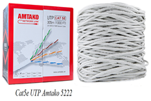 Cáp mạng TAKO Cat5 AMTAKO 5222 1 cuộm dài 305M phân phối chính hãng giá rẻ